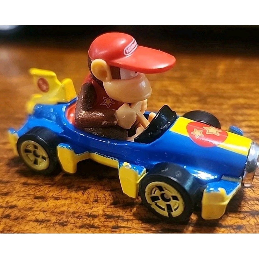 Diddy Kong Mach 8 Mario Kart Character Cars Hot Wheels Loose 2018 Nintendo